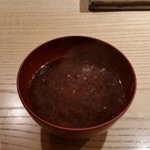 鮨 巳之七 - 赤だし。