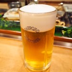 秀鮨 - 生ビール