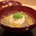 安久 - 蛤真丈の菊花椀