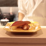 安久 - マナガツオ磯漬けと大根おろし