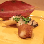 安久 - マナガツオ磯漬けと大根おろし