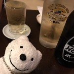 雨三屋 - ホッピー＆金宮梅割り Hoppy, Ume Plum Flavored Kinmiya Shochu at Amemiya, Kofu！♪☆(*^o^*)