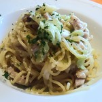 バリチェッタ - [12月今日のメニュー]鶏モモと葱のスパゲッティ柚子胡椒風味