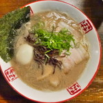 きまぐれ八兵衛 - 本白味（長浜ラーメン）＋きまのせ