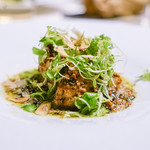 TACUBO - 真鱈の白子 香草バターソースとヘーゼルナッツ