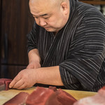 三笠鮨 - 菅山浩（すがやまひろし）親方（おやかた）【掲載許可濟】　※2017-12撮影