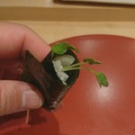 大天寿司 - 〆の漬物巻き