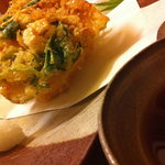 四季菜家・彩 - 富山の白海老かき揚げ