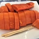 府城冰館 - 木瓜切盤(パパイヤ)NT$50≒189円