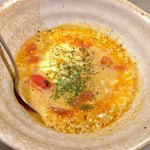 担々麺 侘寂美 - リゾットセット トマトとチーズで洋風に！