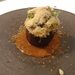 上海蟹　ズワイ蟹　慈姑　ミモレット　フォアグラ　山芋　安納芋　乾焼