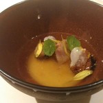 鰤　百合根　蕪　柚子　金華ハム　鶏節