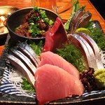 さば銀 - 鯖尽くしは、生鯖、〆鯖、炙り〆鯖、ゴマ鯖。鰹と鰤も仲間入り(*￣∇￣)ノ