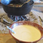 柳家 - 猪鍋 と 山芋。