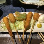 Yakitori shingo jounanaho mmatsuten - 串カツ五種盛り