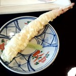 おかだ紅雪庭 - 大きな海老天