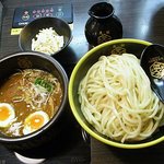 博多 元功 - 味玉カレーつけ麺950円＋チーズ100円