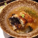 Unacho - 1712_Unacho -うな兆-_ひつまぶしミニ＠98,000Rp 3杯目は出汁でお茶漬けに