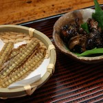 うなぎの甚八 - 二段重のボーンフライときもやき