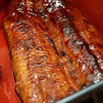 うなぎの甚八 - 二段重1段目の蒲焼