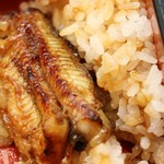 うなぎの甚八 - 二段重2段目の白焼き