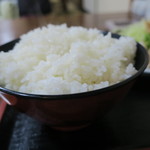 味処花しょく - 大盛りライスです