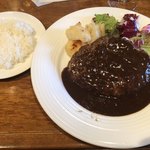 レストラン大宮 - ハンバーグステーキデミグラスソース 2,200円
