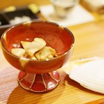 鮨 志の助 - 万寿貝のバター焼、貝殻