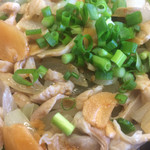 おふくろ亭 - 白ホル定食 ニンニク醤油 飯大 温泉玉子 500円