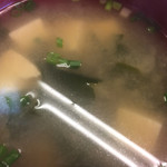 おふくろ亭 - 白ホル定食 ニンニク醤油 飯大 温泉玉子 500円