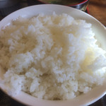 おふくろ亭 - 白ホル定食 ニンニク醤油 飯大 温泉玉子 500円