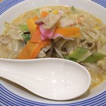 Ringer Hut - 1712_Ringer Hut -長崎ちゃんぽん- AEON JGC_Chanpon pork(Japanese Noodle)@68,000Rp(豚ちゃんぽん麺)+Shiro Gohan@12,000Rp(白ご飯)