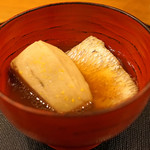 旬席 鈴江 - ノドグロと海老芋の煮もの椀　柚子の香りで