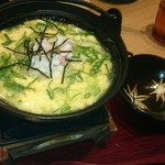 生け簀の甲羅 - かに雑炊(税込1,280円)