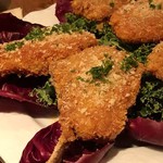 Breaded bone-in lamb with parmesan and salted lemon