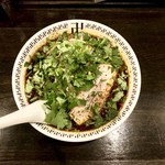 スパイス・ラー麺 卍力 - ＜2017年12月再訪・26回目＞スパイスラーメン・もやし・パクチー・1,030円