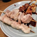 鳥勝 - ハラミあぶら：120円