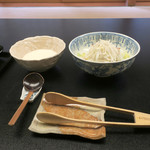 山乃尾 - 大根のサラダお取り分け