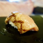 奴寿司 - ［2017/11］おまかせ 十二貫(6000円)・寿司⑩ 五島産とろステーキの握り