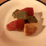 MushaMusha - 苺、生麩、モッツァレラチーズの田楽