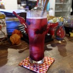 灯 - ブルーベリーシロップ酎ハイ