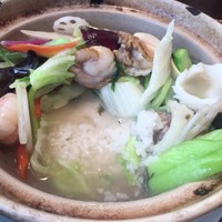 青菜 丸の内ブリックスクエア店 - ご飯はこんな感じ