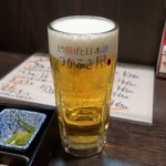 つかふき屋 - 生ビール