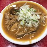 とん平食堂 - もつ煮（味玉入、450円）