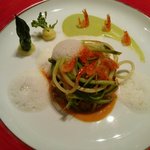 モナリザ - 桜海老と新茶のリゾット、グリーンアスパラのソース