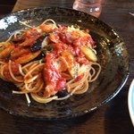 Italian Pasta BAMBINA - なすとベーコンのトマトスパゲティ