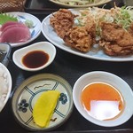 鶏のから揚げ定食