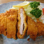とんかつ亭有家 - ランチとんかつ断面