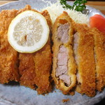 わらじとんかつ断面