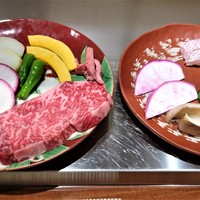 ステーキ花郷 祇園店 - 『嵐山 ARASHIYAMA』(２名分)の材料～♪(*￣∇￣)ﾉ